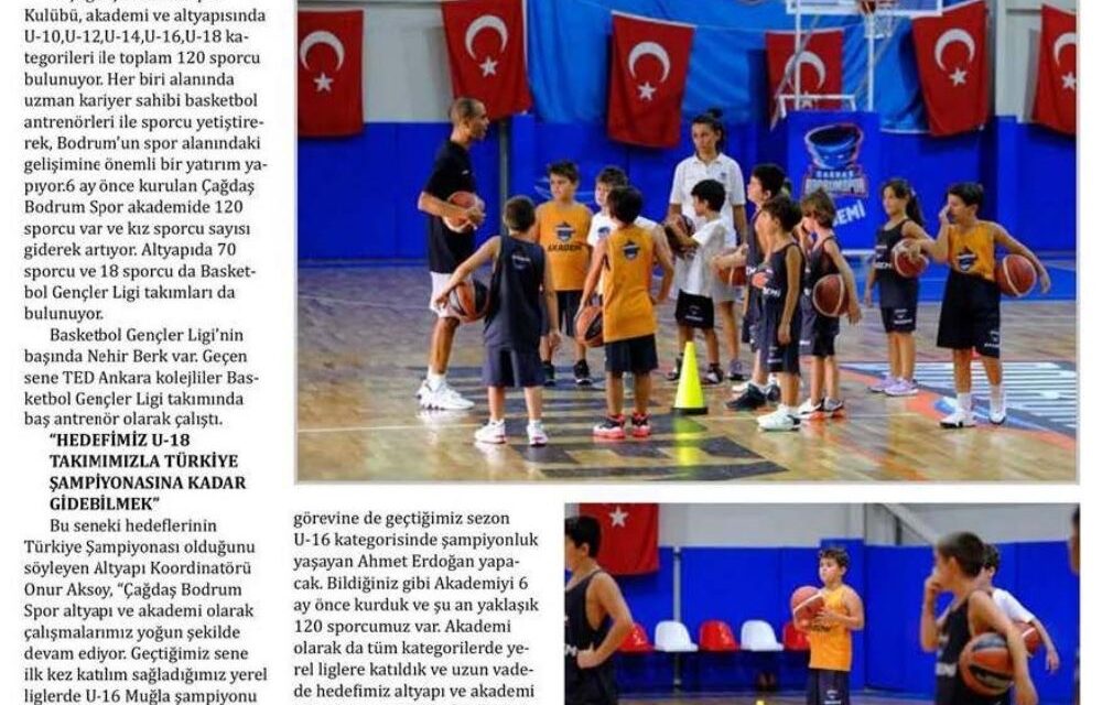 Bodrum’da Geleceğin Yıldız Basketbolcuları Yetişiyor